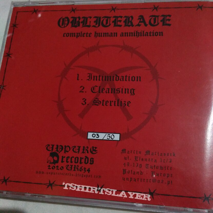 Obliterate (Indonesia) - Complete Human Annihilation CD