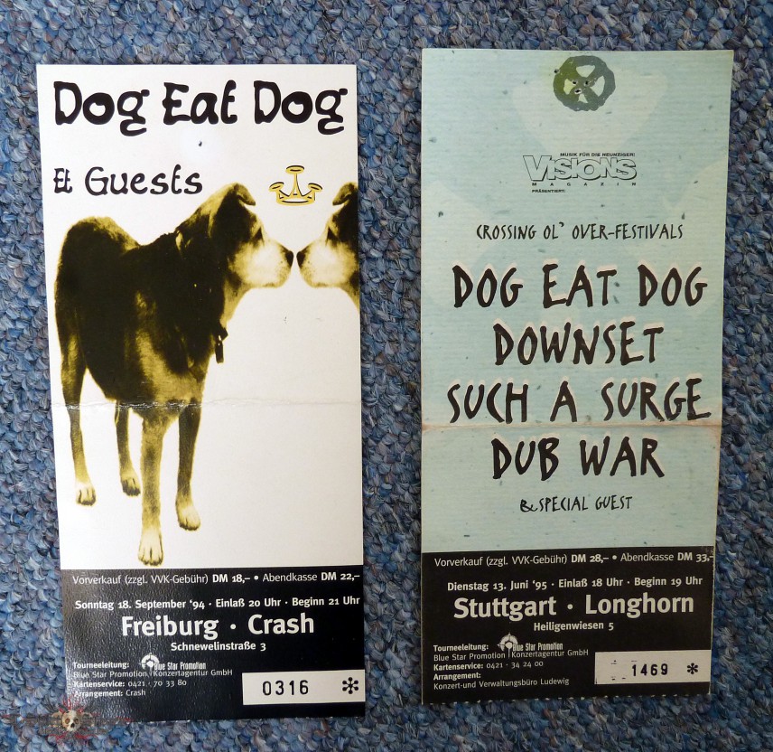 Dog Eat Dog Tickets 1994 + 1995