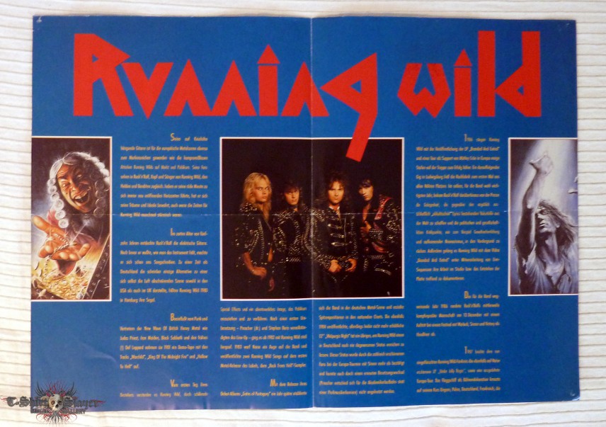 Running Wild rare promo press information "Death Or Glory" 1989 (DIN A4 Format) Running Wild rare promo press information "Death Or Glory" 1989 (DIN A4 Format)