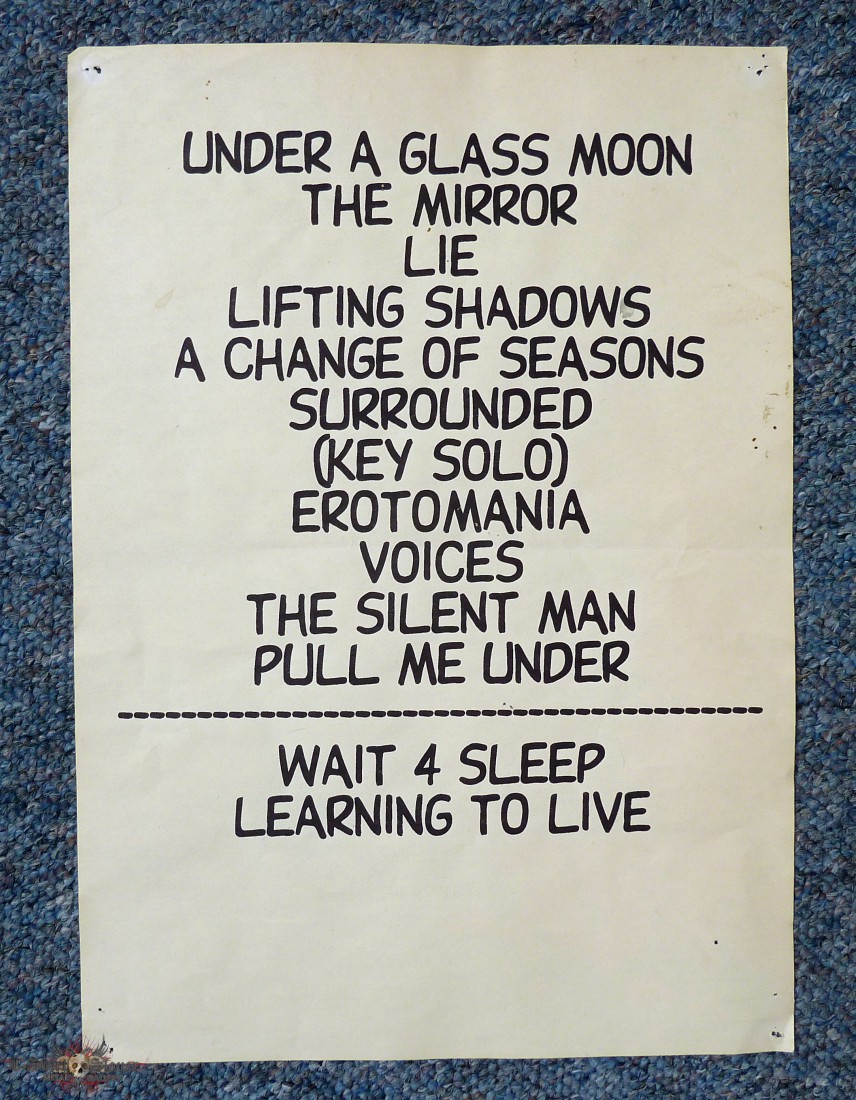 Dream Theater Ticket + Setlist 1995