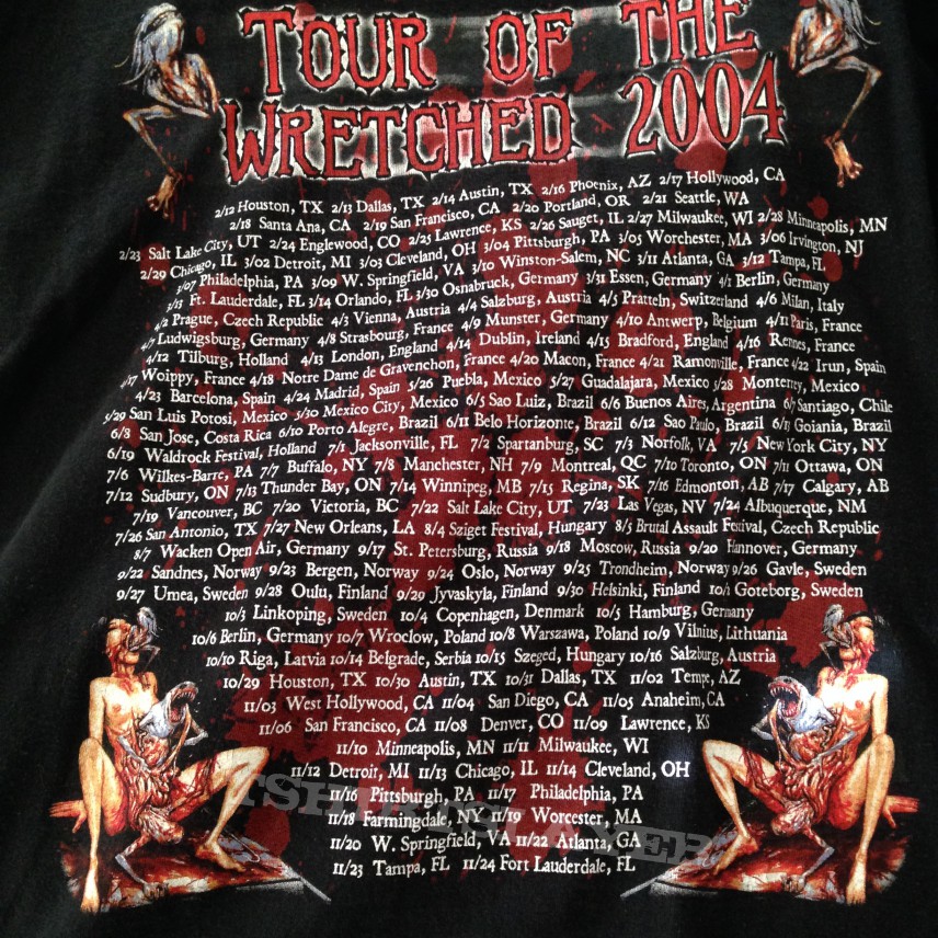 Cannibal Corpse Wretched Spawn Tour Longsleeve