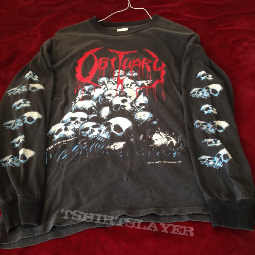 Obituary Pile of Skulls Long Sleeve