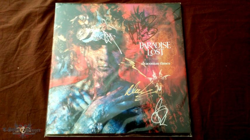 Paradise Lost-Draconian Times signed LP (1st Press) Paradise Lost-Draconian Times signed LP (1st Press)