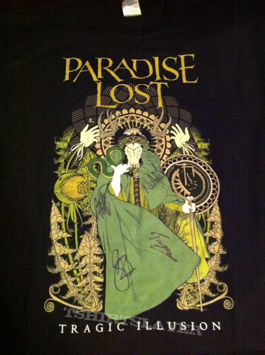 Paradise Lost Paradise-Lost-Tragic Illusion Tour 2013(25th anniversary)signed by the band