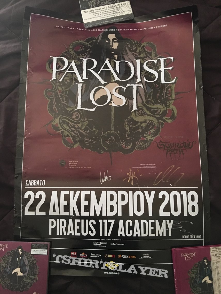 Paradise Lost-Medusa Poster From Athens,Greece 2018