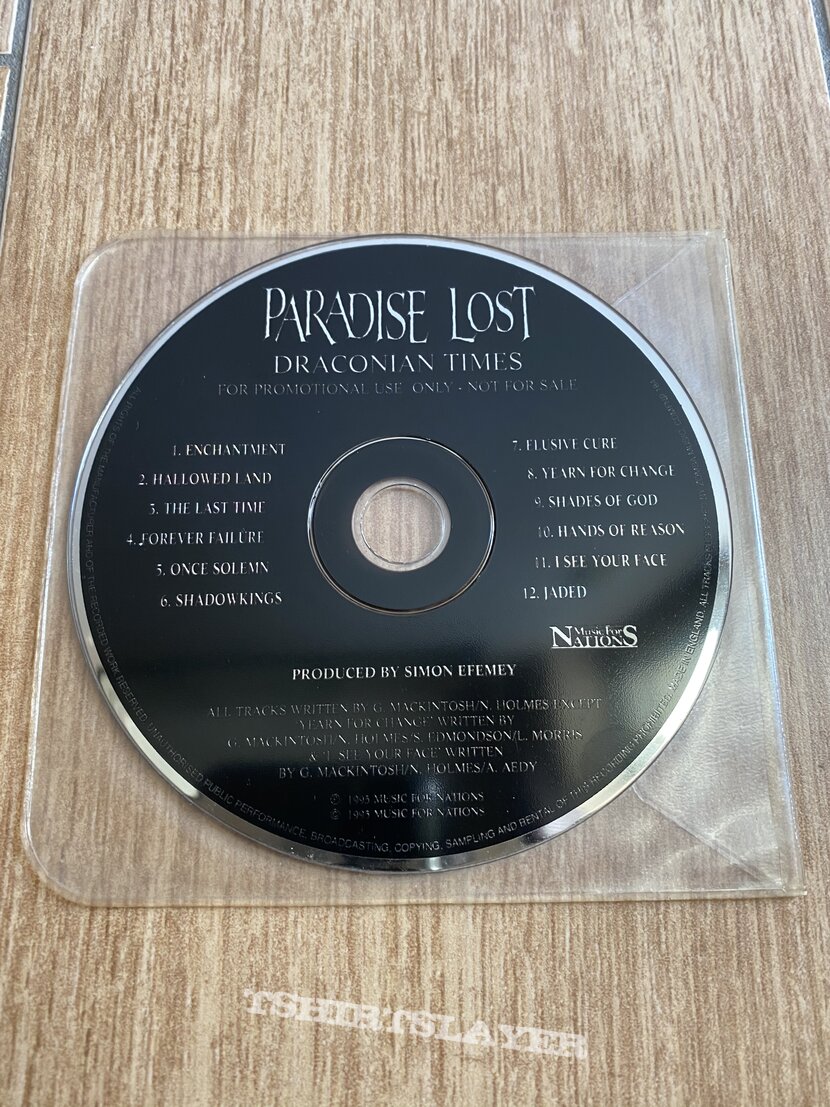 Paradise Lost-Draconian Times(UK promo)