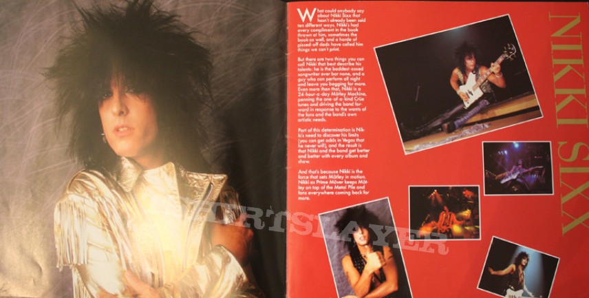 Mötley Crüe Girls Girls Girls Tour Book