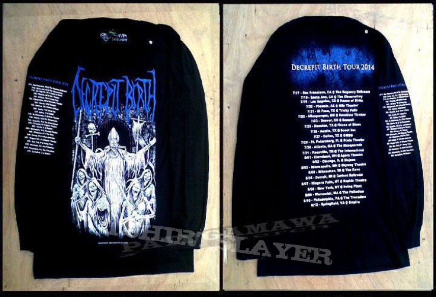 Decrepit Birth &quot;tour 2014&quot; (blue logo)