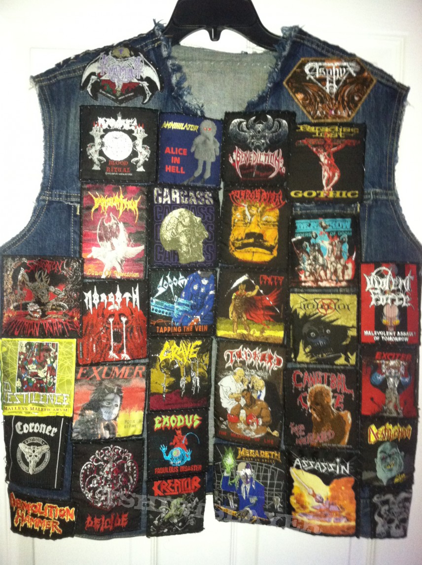 My blue denim Battle Jacket. | TShirtSlayer TShirt and BattleJacket Gallery