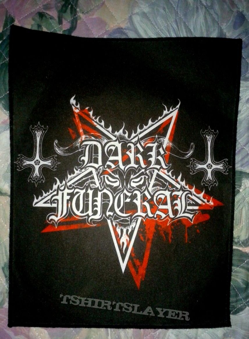 Dark Funeral logo back patch 27x32.5 Dark Funeral logo back patch 27x32.5
