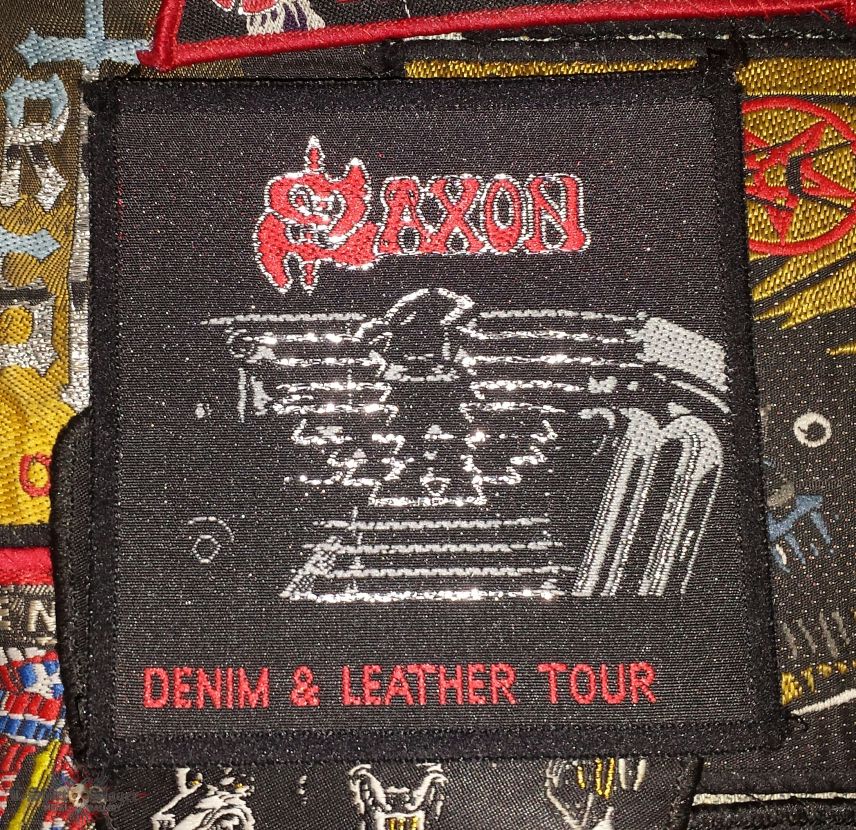 Saxon - Demin and Leather Tour patch