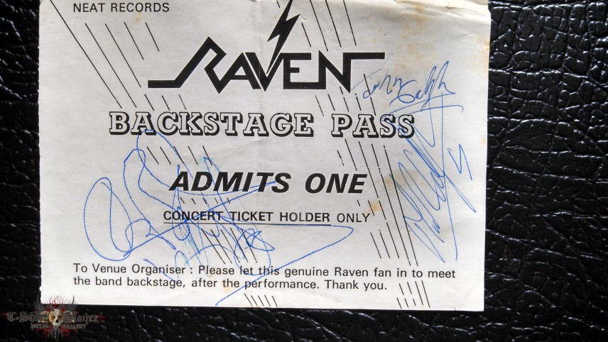 Raven Autographed Backstage Pass
