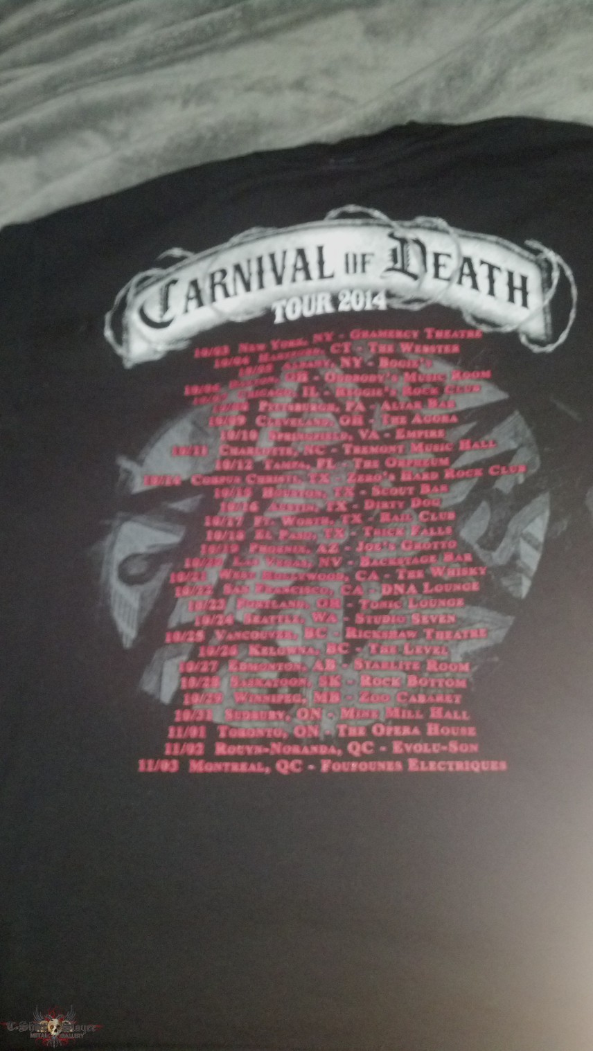 Kataklysm - Carnival of Death &#039;14 Tour:  tshirt