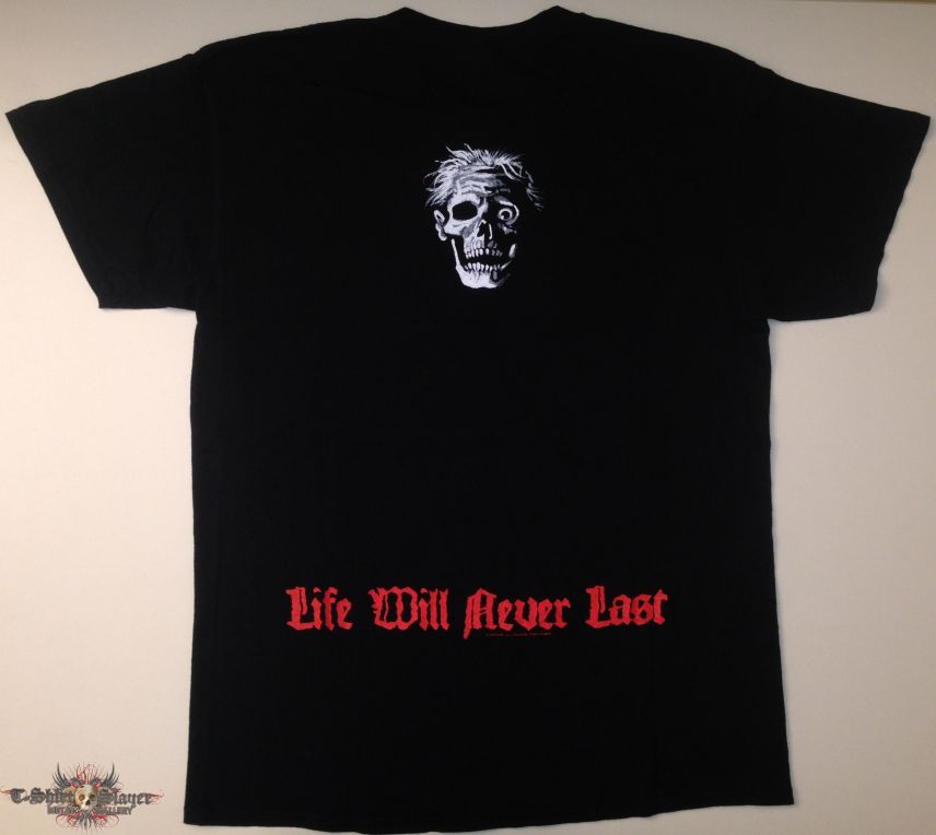 Death &quot;Life Will Never Last&quot; Shirt (Size Large)