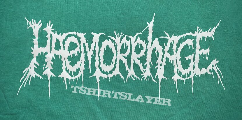 Haemorrhage ‎&quot;...Under My Scalpel Edge!!&quot; Shirt (Size Medium)
