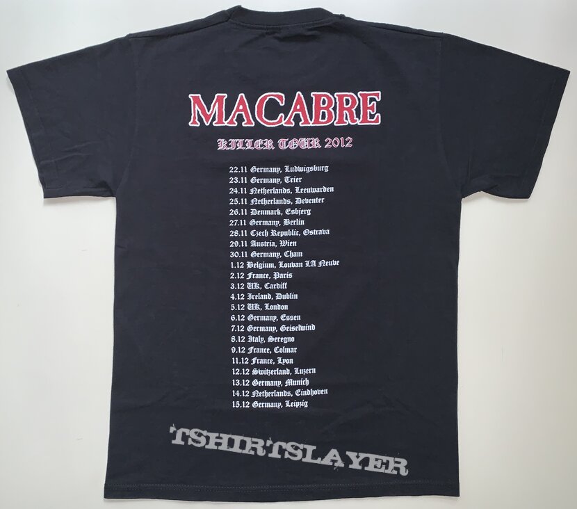 Macabre "Killer Tour 2012" Shirt (Size Medium) Macabre "Killer Tour 2012" Shirt (Size Medium)