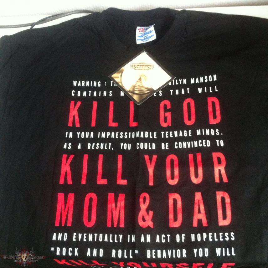 Marilyn Manson Original 'KILL GOD' Shirt - 1994 Marilyn Manson Original 'KILL GOD' Shirt - 1994