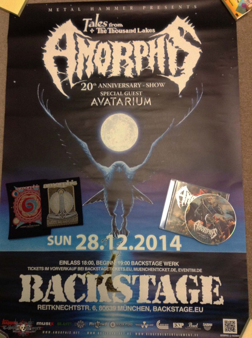 Amorphis 20th Anniversary Gig Poster, Patches &amp; Cd