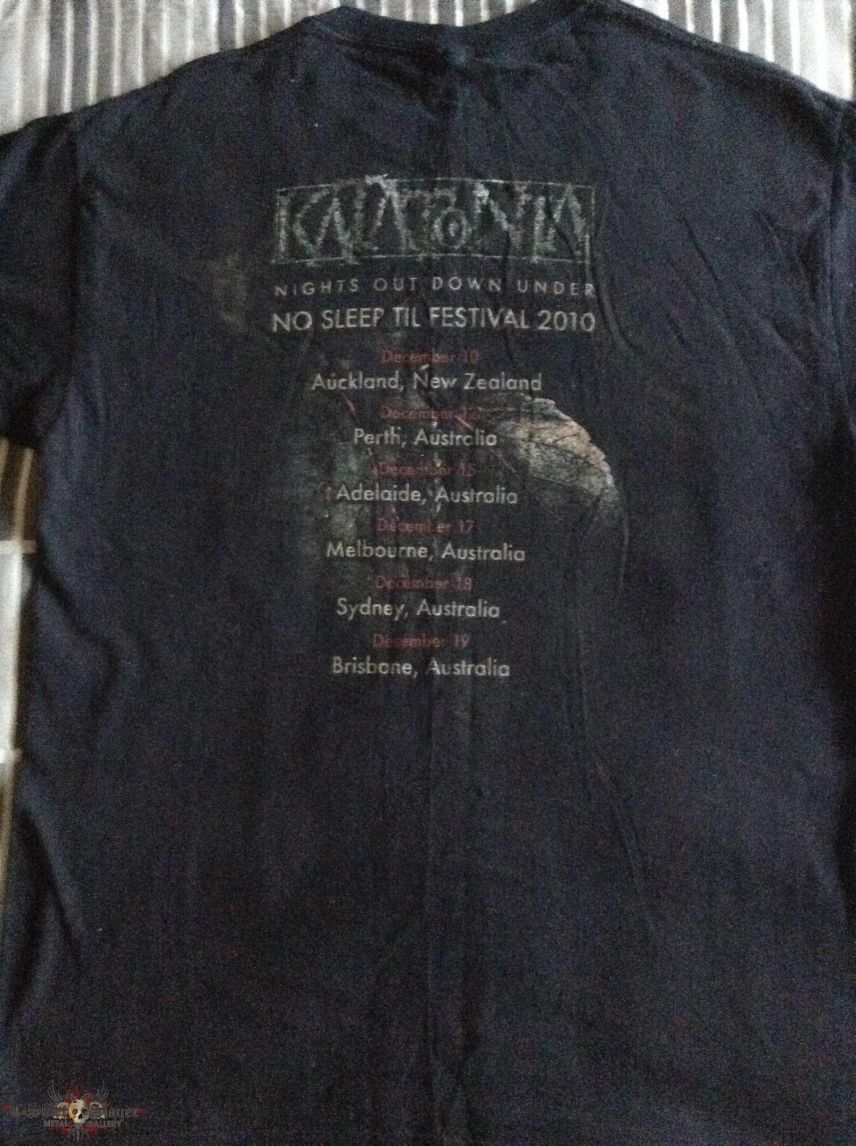 Katatonia 2010 Australian Tour Shirt