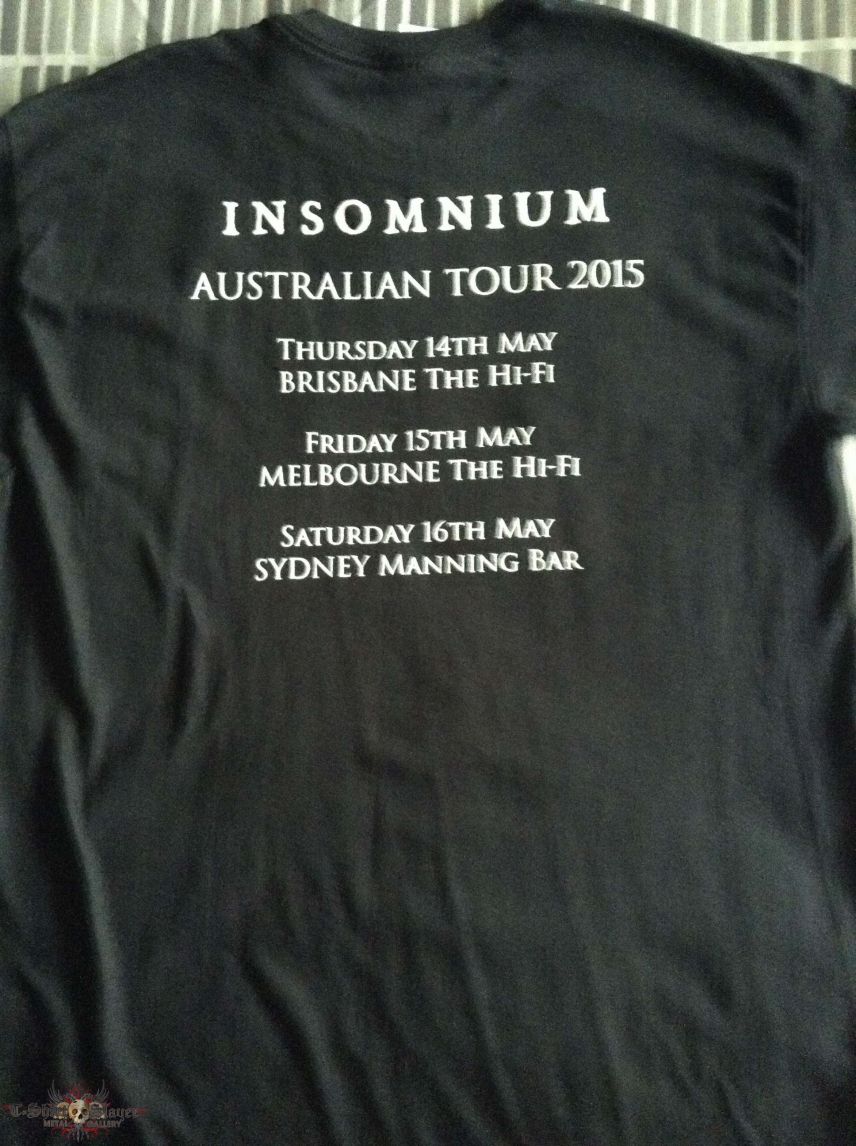 Insomnium 2015 Australian Tour Shirt (signed)