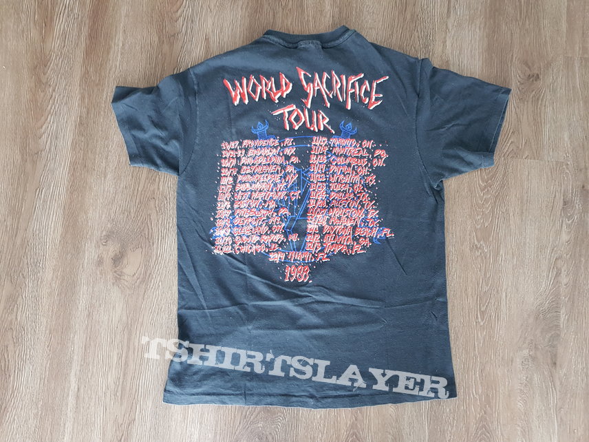 Vintage 1988 Slayer World Sacrifice Tour Shirt