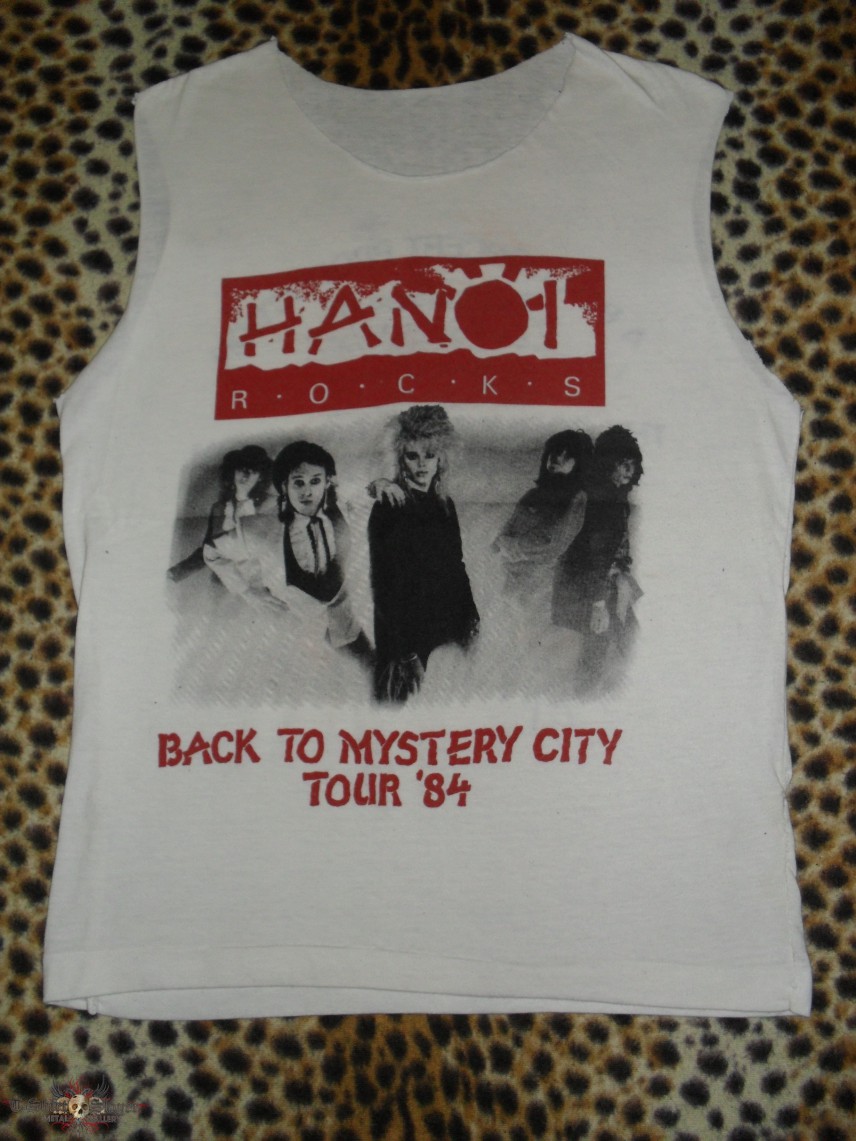 Hanoi Rocks original Back To Mystery City Tour &#039;84 shirt