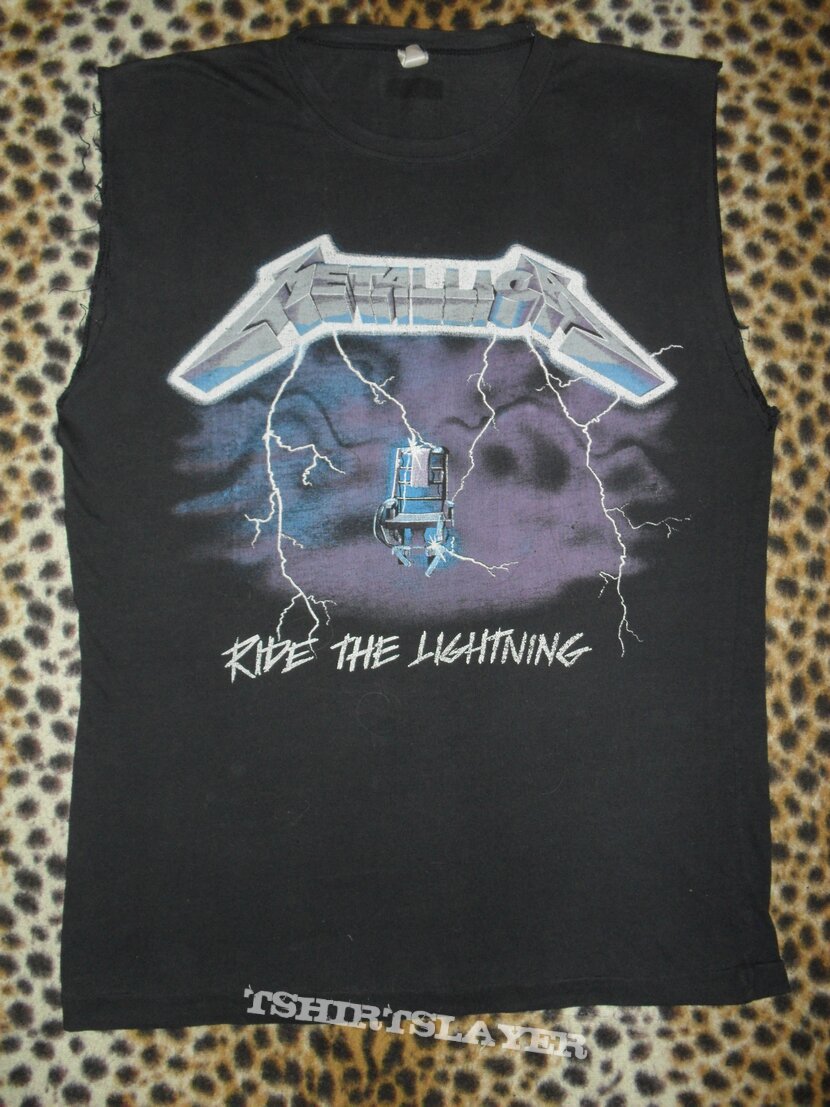 Metallica original Ride The Lightning European Tour 1984 shirt
