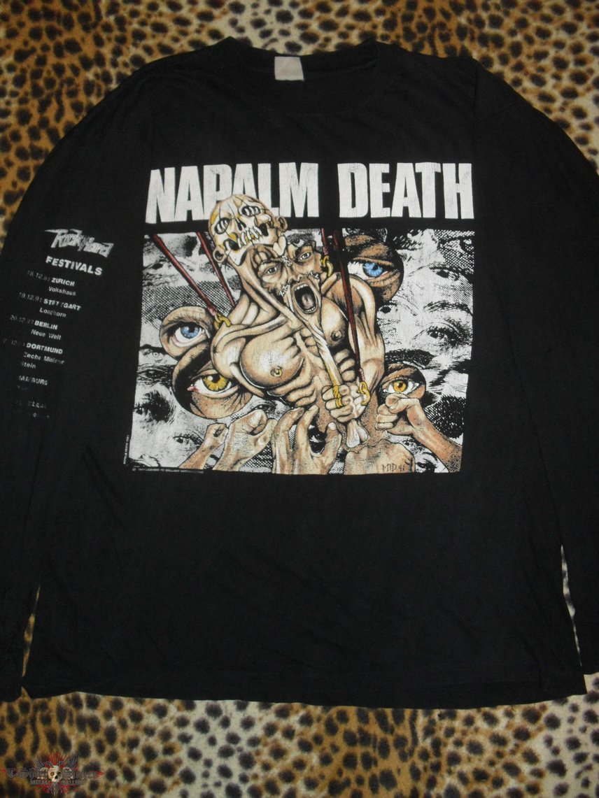 Napalm Death longsleeve shirt from 1991
