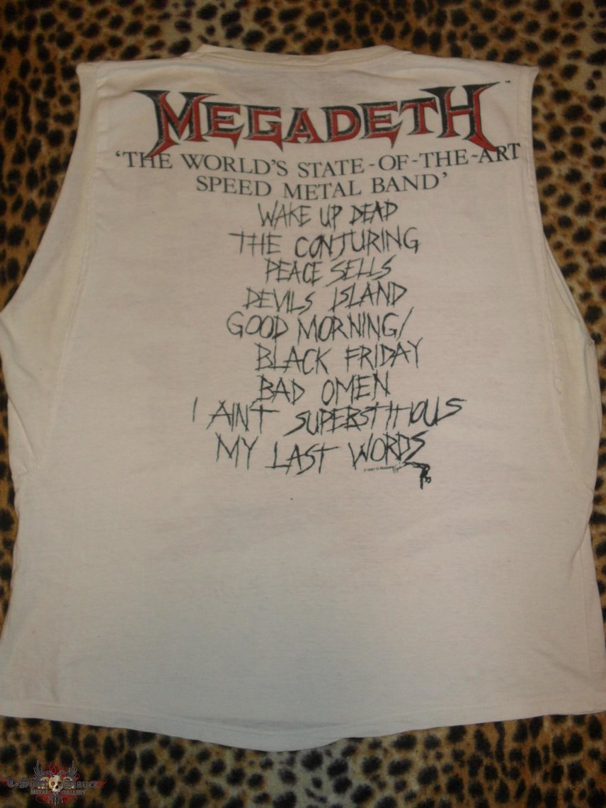 Megadeth old Peace Sells -shirt from 1987