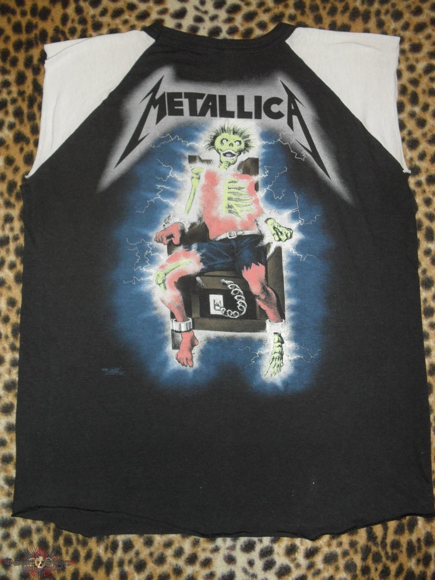 Metallica 80&#039;s sleeveless Metal Up Your Ass baseball shirt