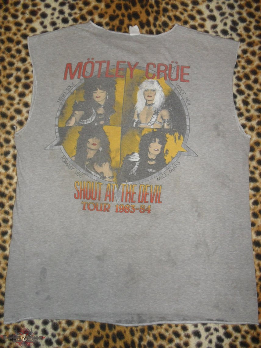 Mötley Crüe Motley Crue original 80&#039;s Shout At The Devil shirt