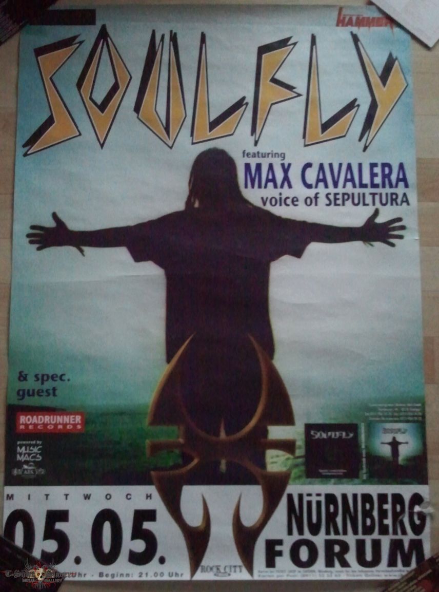 Soulfly tour poster 1999