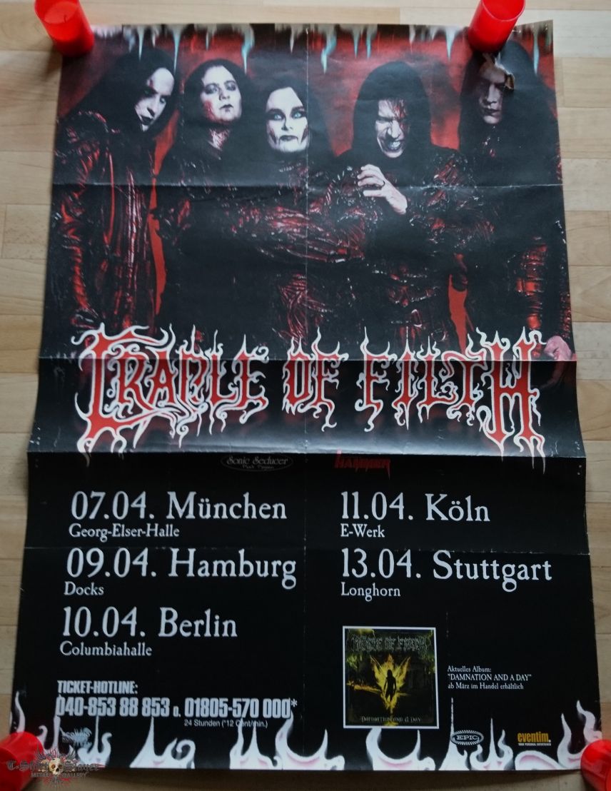 Cradle Of Filth tour poster