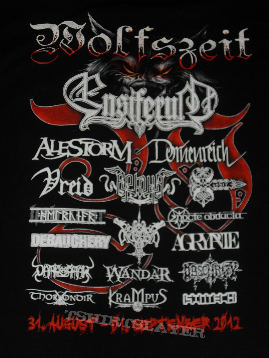 Ensiferum Wolfszeit Festival Shirt 2012