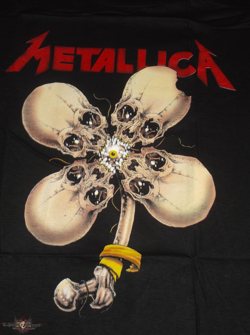 Metallica Shirt Skull cloverleaf