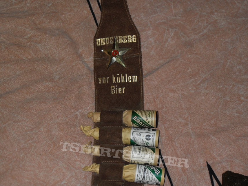 Alcoholica Underberg Ammo belt | TShirtSlayer TShirt and BattleJacket  Gallery