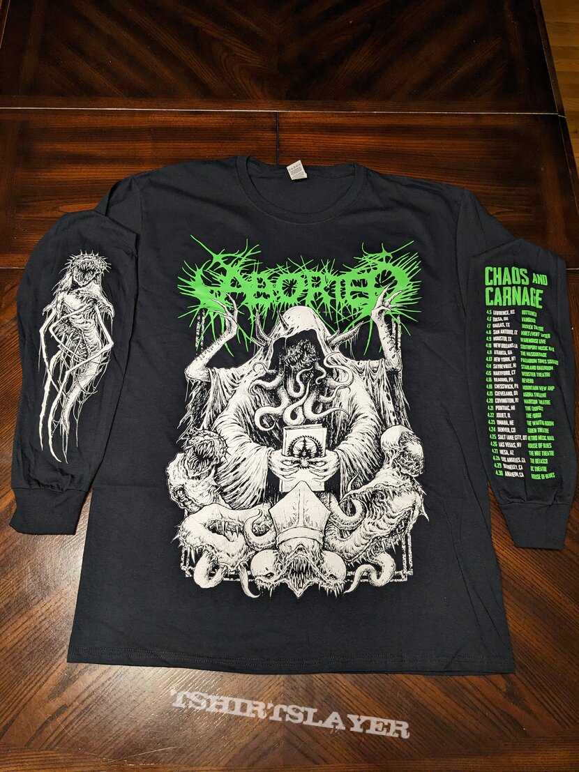 Aborted 2023 Cthulhu Chaos &amp; Carnage Tour Dates long sleeve