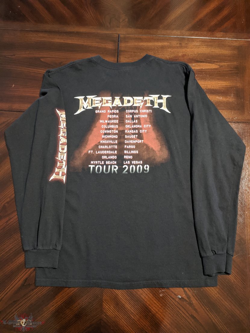 Megadeth 2009 Endgame Cover LS Tour Dates