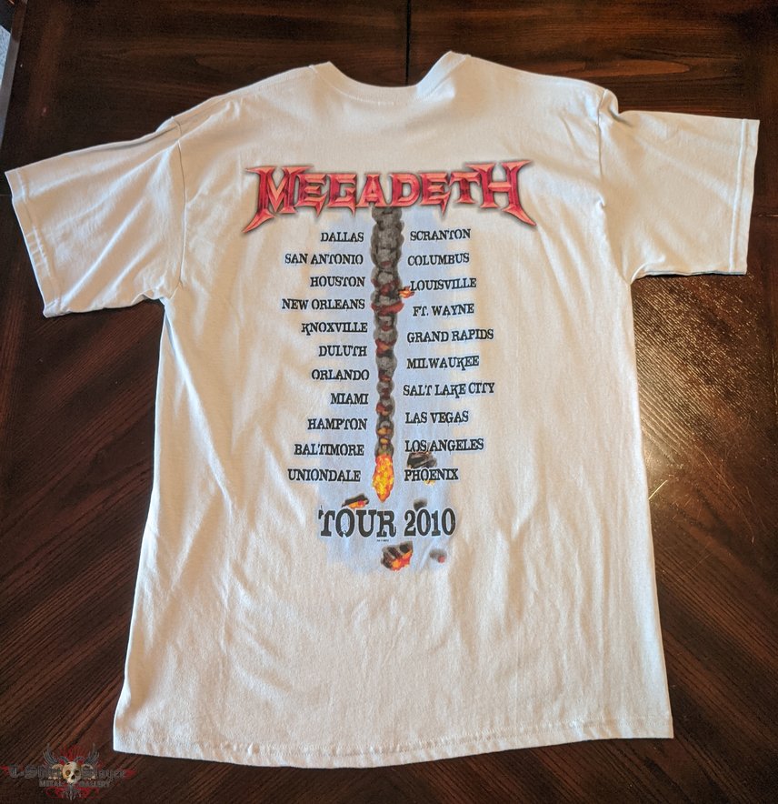 Megadeth 2010 Sudden Death Tour Dates