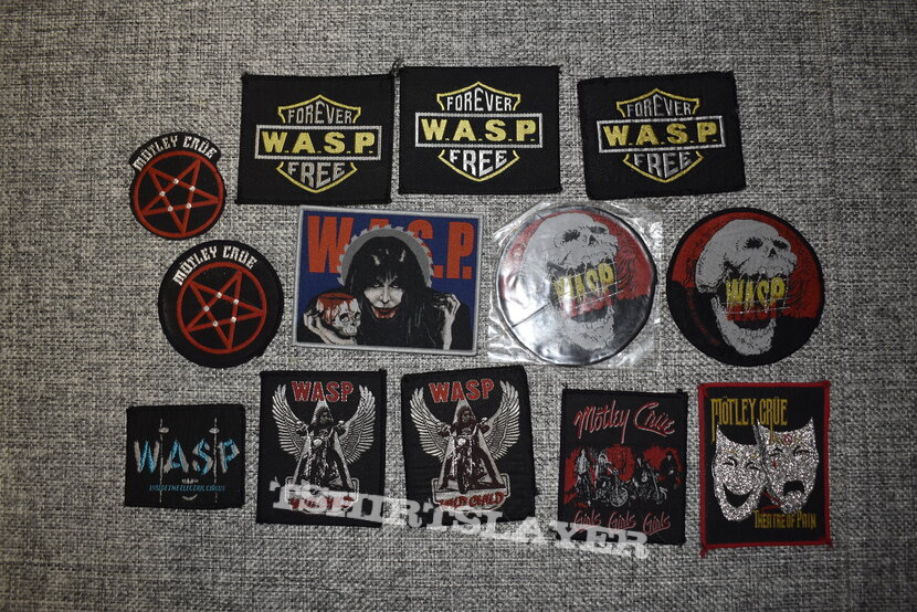 Mötley Crüe, W.A.S.P. patches