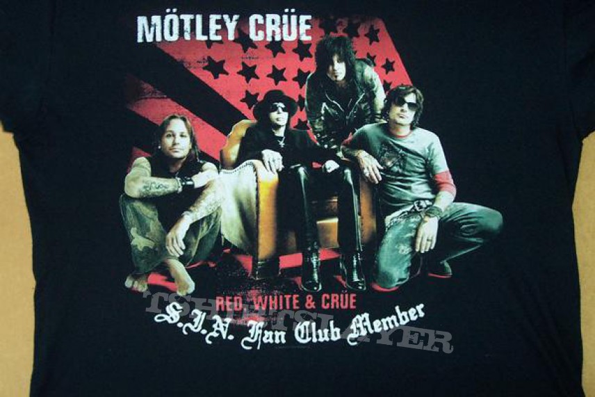Mötley Crüe Motley Crue fan club t shirt