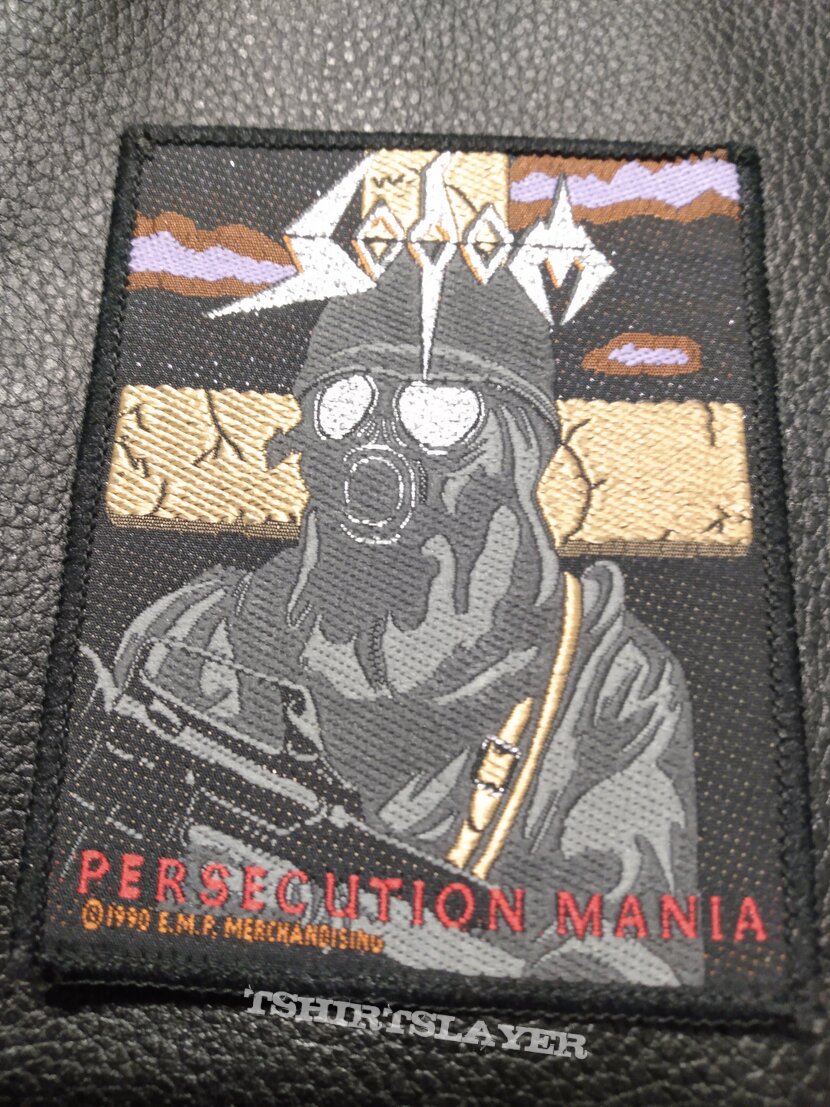 Sodom - Persecution Mania official woven patch 