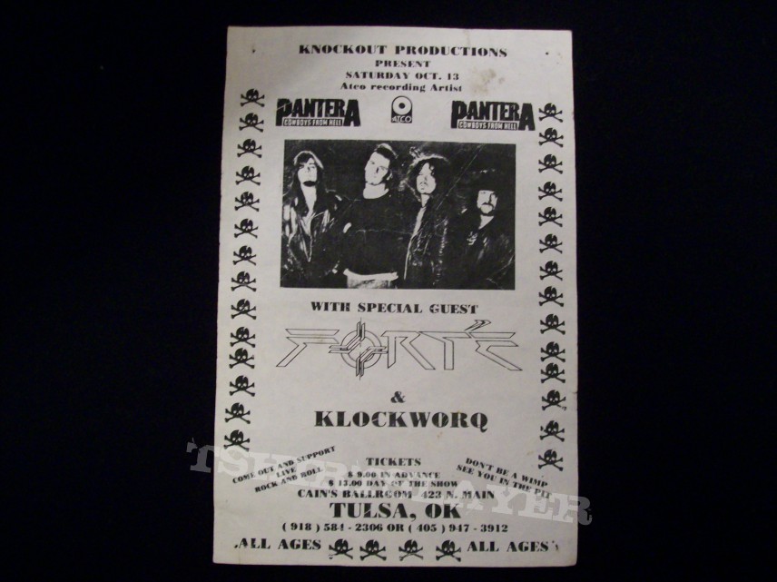 Pantera/1990 Flyer