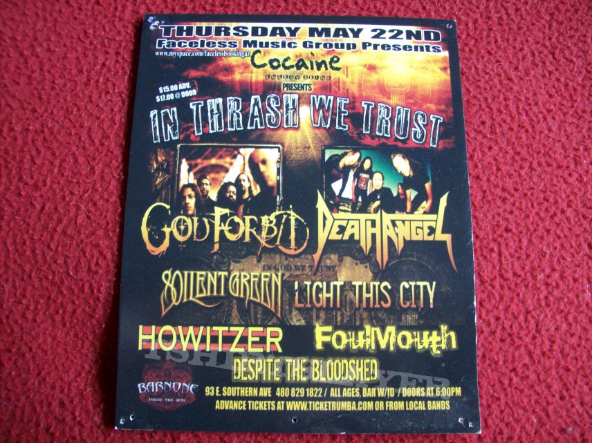 Death Angel, Soilent Green,Flyer