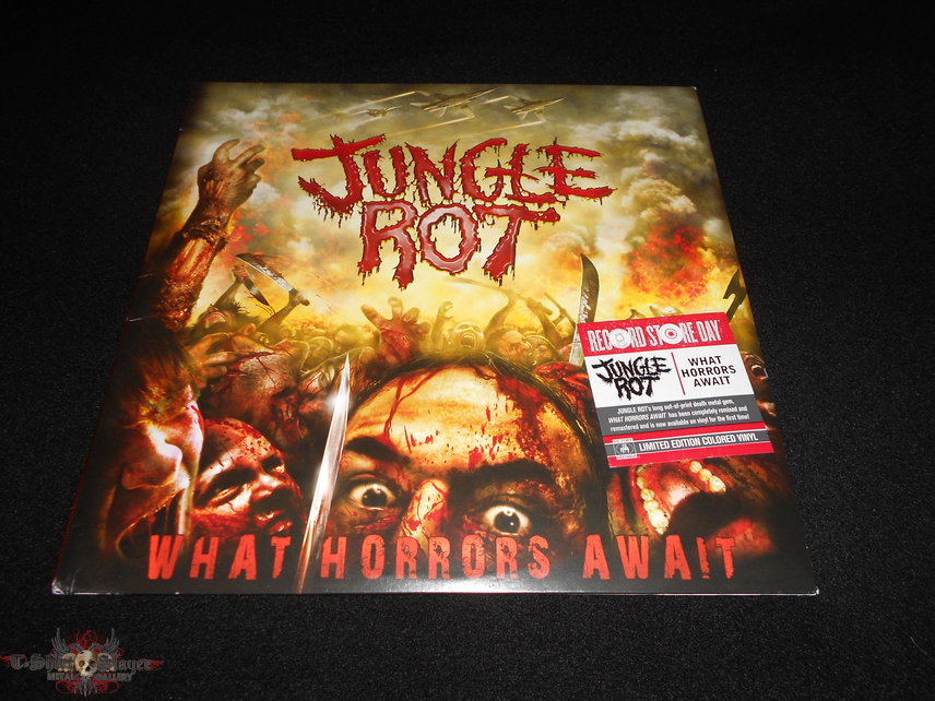  Jungle Rot /  What Horrors Await Yellow Opaque LP