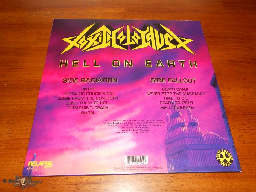  Toxic Holocaust ‎/ Hell On Earth Purple LP