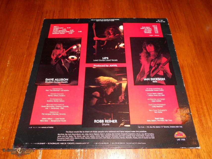 Anvil / Hard &#039;N&#039; Heavy LP