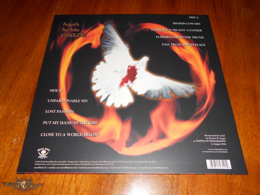 Immolation / Close to a World Below Red LP