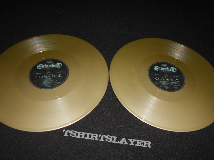  Entombed / Clandestine Live Gold LP&#039;S