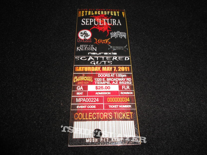 Sepultura, D.R.I., Belphegor Sepultura, D.R.I., Belphegor